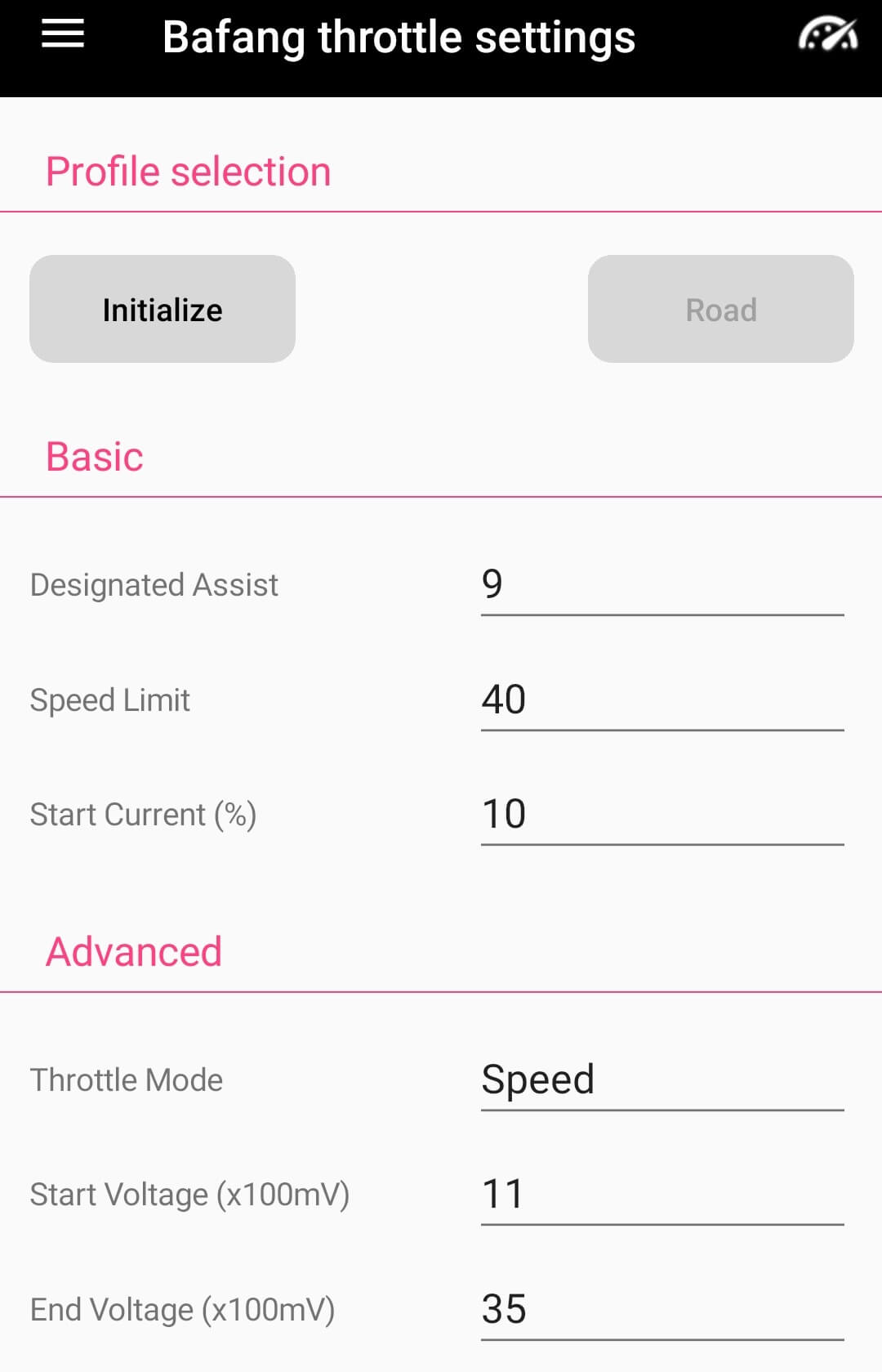Bafang BBSHD throttle 1000W