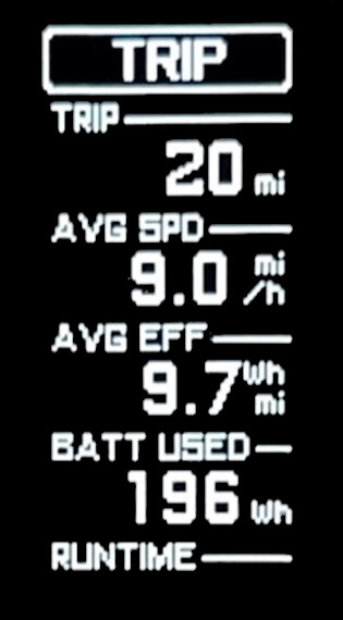 "EggRider display trip data V3 layout"