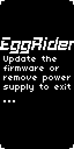 EggRider V2 update screen